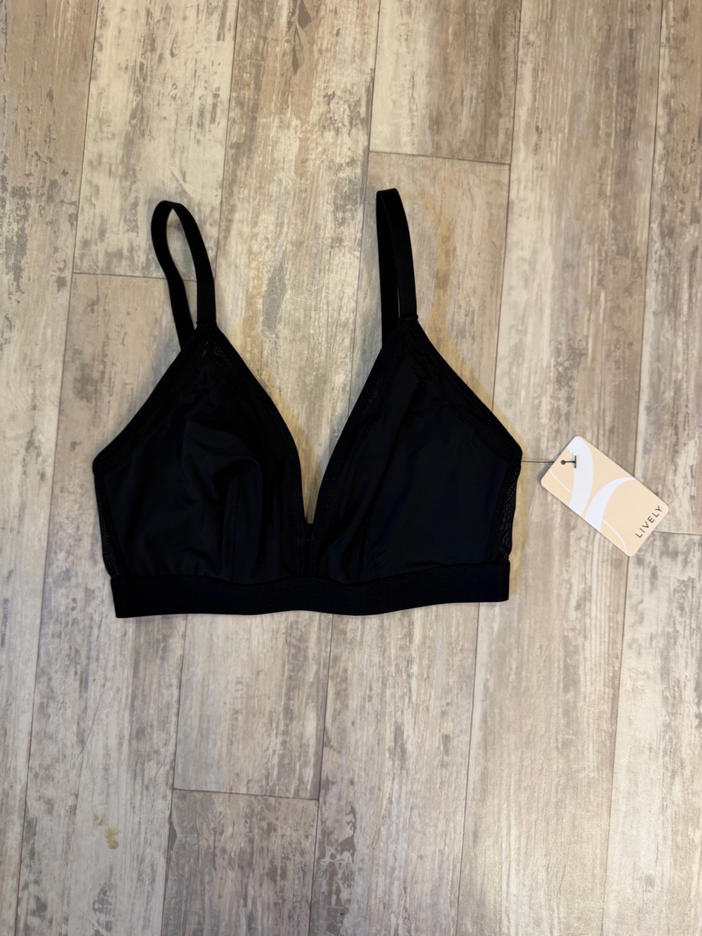 Lively Black Mesh Bralette
